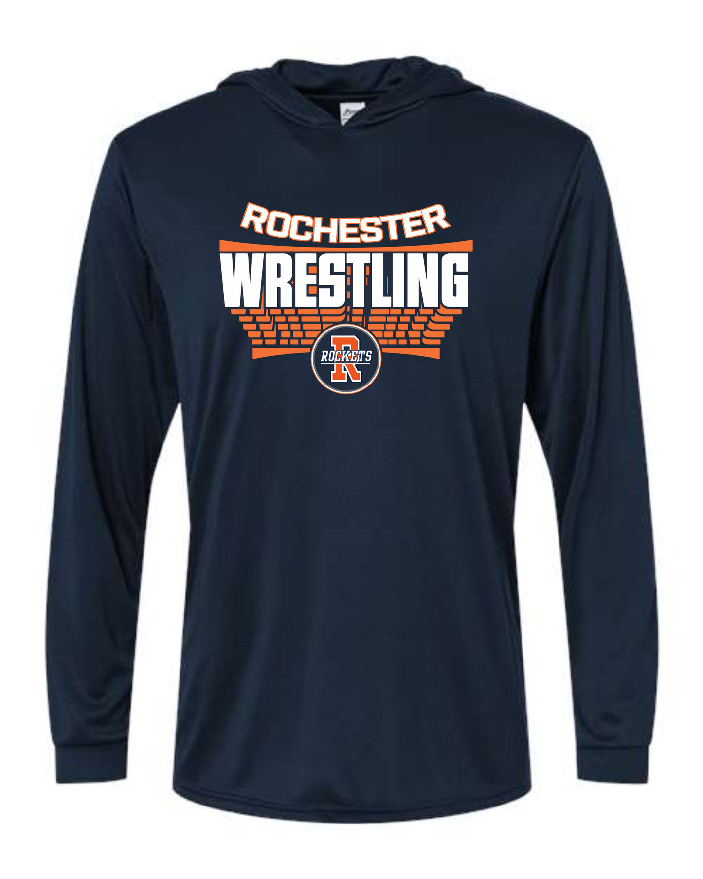Design B - Longsleeve Hooded Sweatshirt