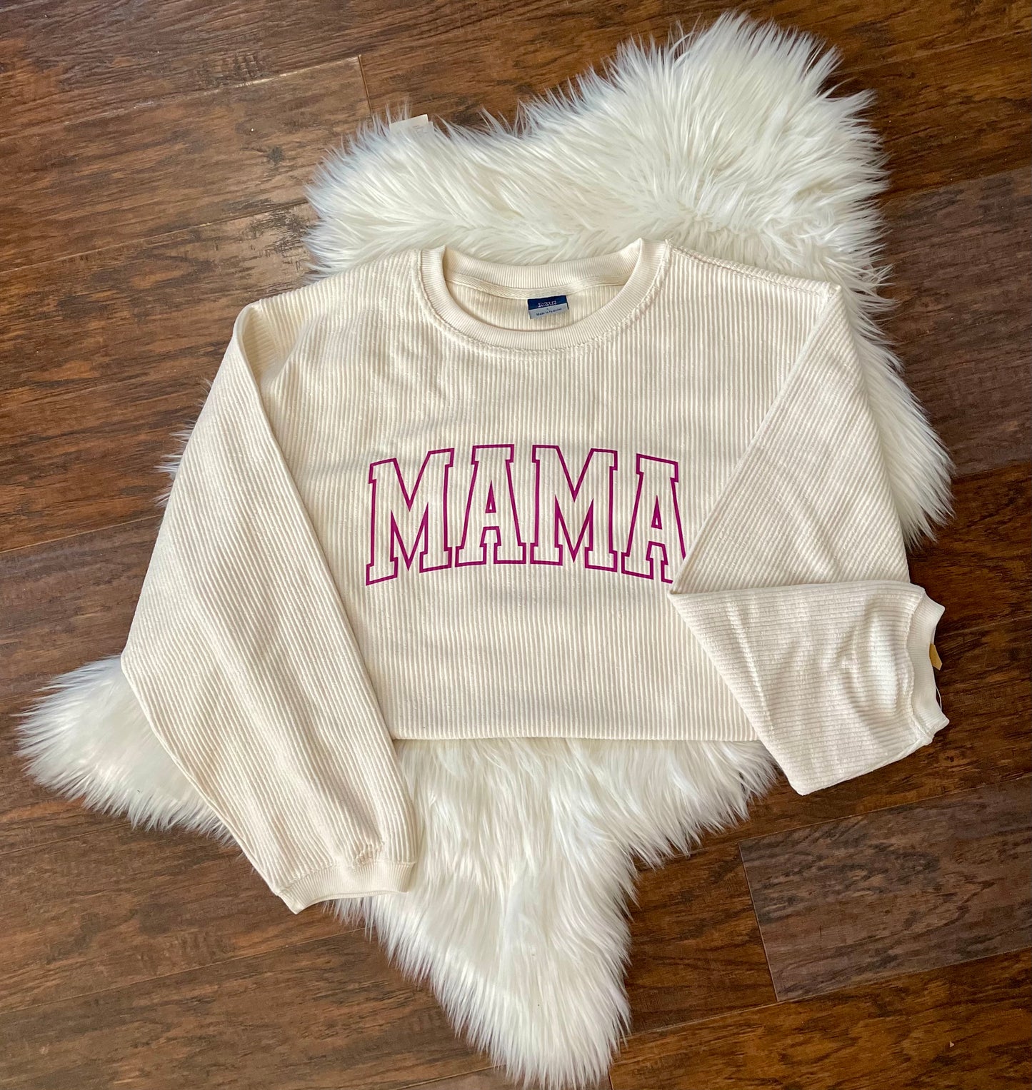 Mama Ivory Corded Pullover